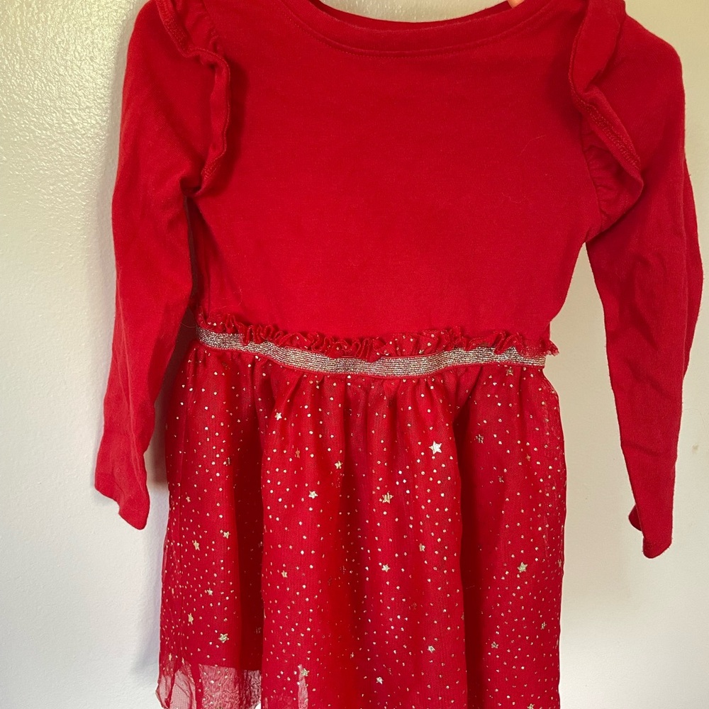Cat & Jack Vibrant Red Dress